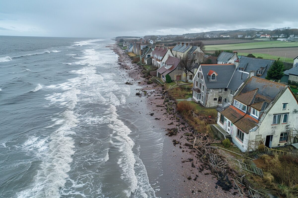 Le littoral français en danger : découvrez comment la mer pourrait avaler des milliers de logements