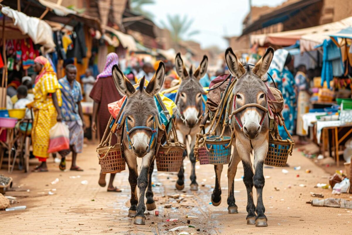 À Bamako, découvrez comment les ânes deviennent des acteurs clés de la gestion des déchets